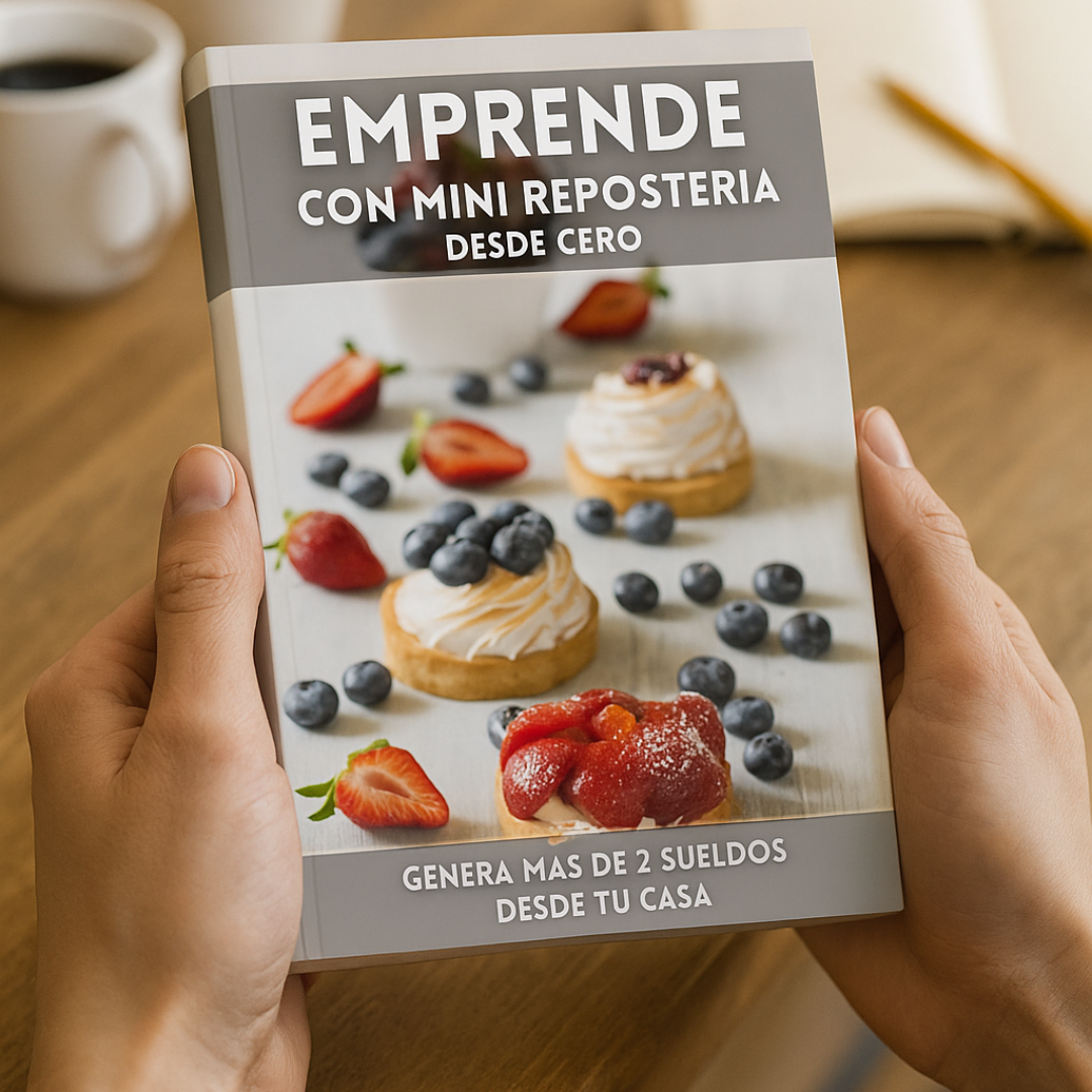 EMPRENDE CON MINI REPOSTERIA + COLECCIÓN COMPLETA: GENERA + 2 SUELDOS EN TU CASA